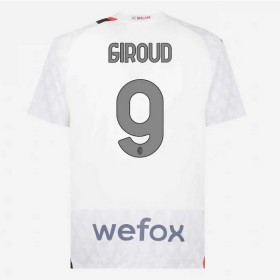 AC Milan Giroud 9 Fodboldtrøjer Udebane 2023-24 Kort ærmer